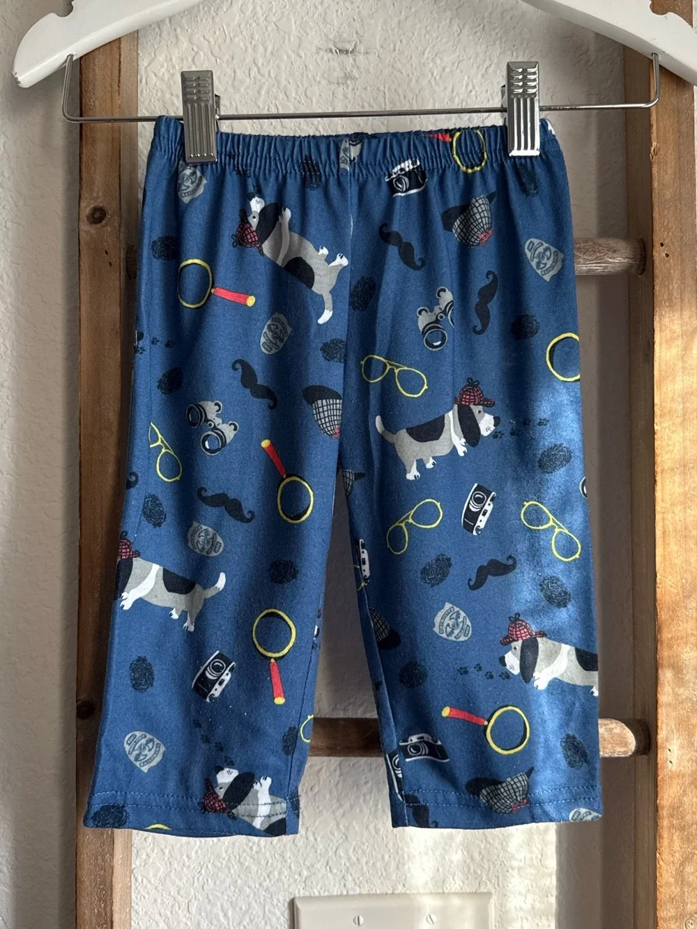 Carters Graphic Super Agent Dog Pajama Set baby boy sz: 12M